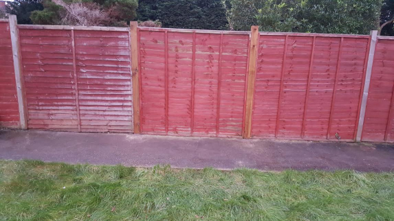 After fence repair service