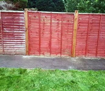 Fence installation project in London after completion