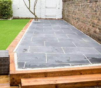 Paving project in London - the finished result
