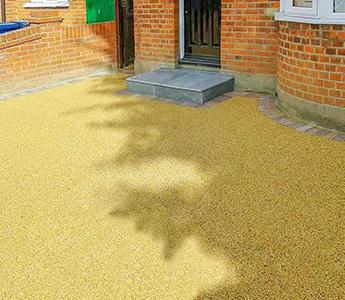 Resin Bound Patio installation in a London property