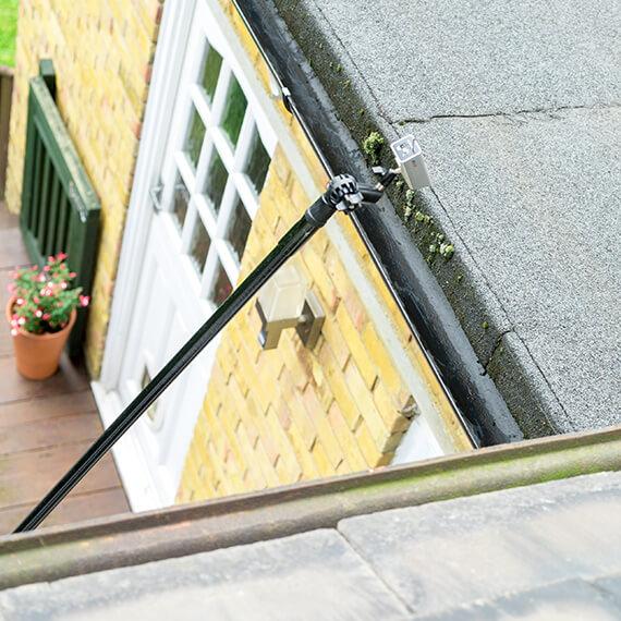 Gutter cleaning appointment in a London property
