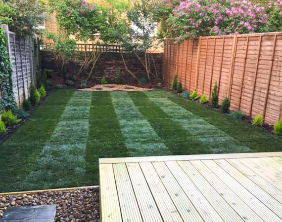 garden landscaping in Hampstead, London - after