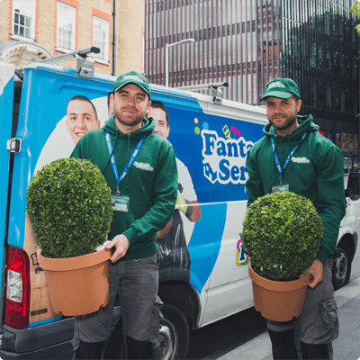 Fantastic Gardeners near their van