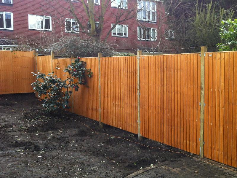 the new fence installed in Croydon