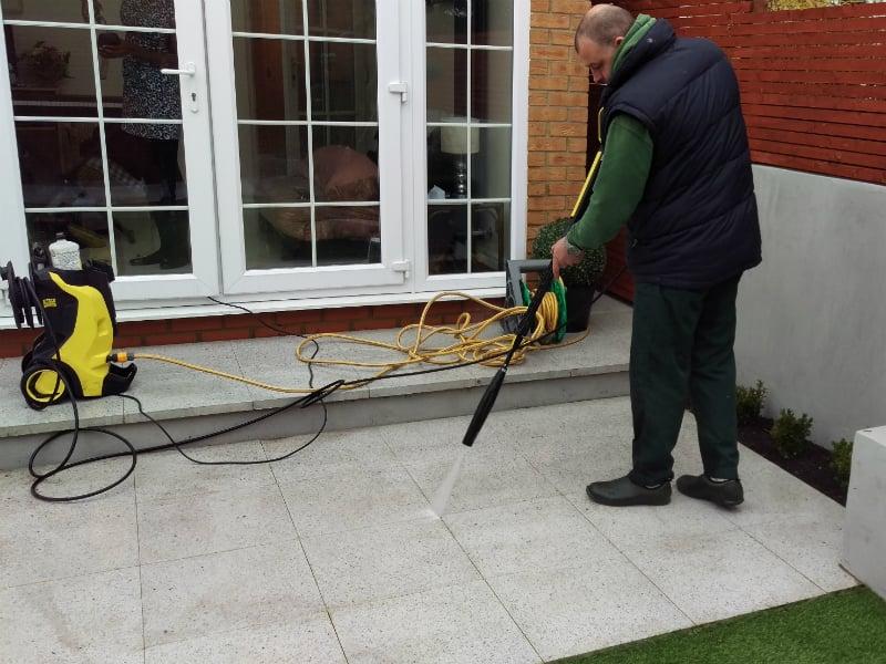 jet washing patio in fulham SW6