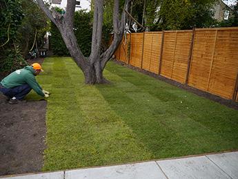 Ground maintenance in progress